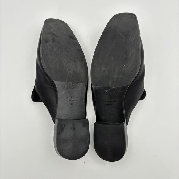 Rag & Bone Aslen Loafer Mule Leather Slip Ons Women's 40 US 10 - Picture 8 of 11